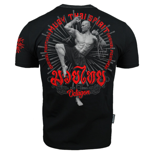 Koszulka Octagon Muay Thai Spirit czarna