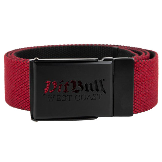 Pasek Parciany Pit Bull Old Logo red