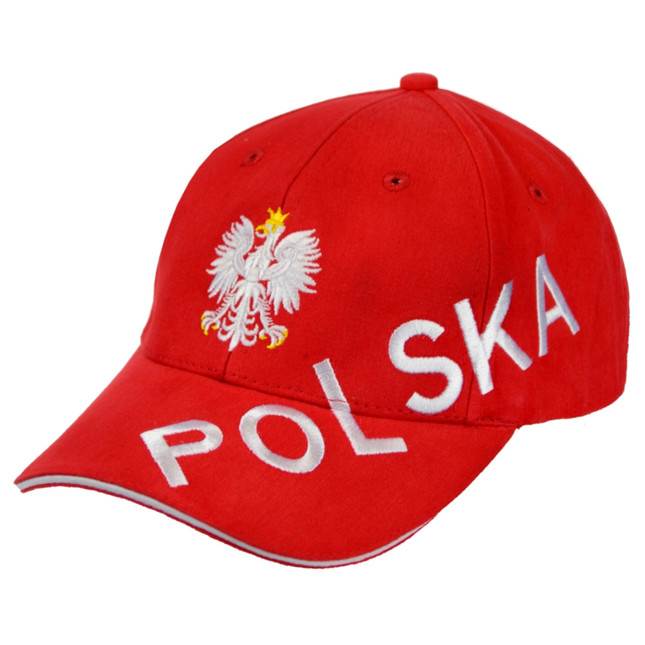 Czapka z daszkiem Polska czerwona