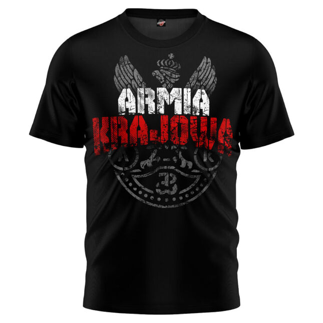 Koszulka Public Enemy AK Armia Krajowa Herb czarna