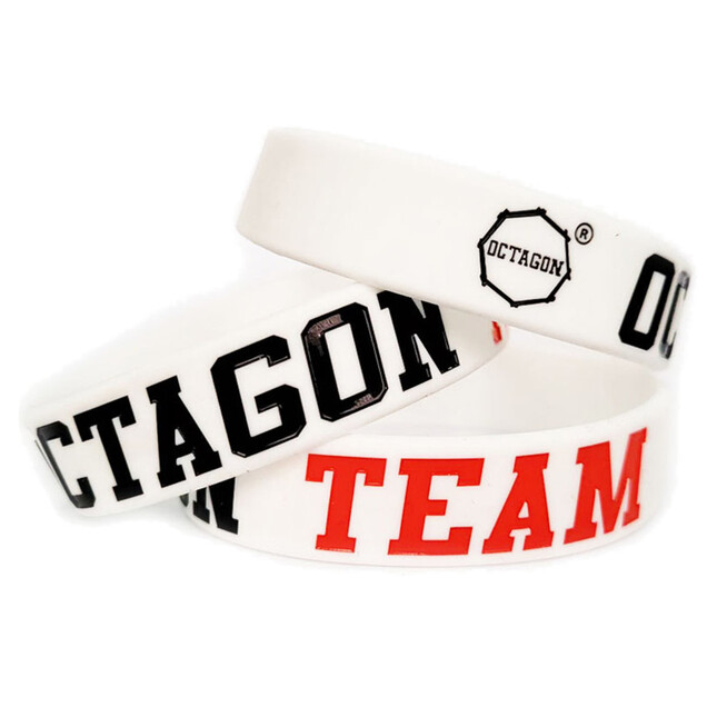 Bransoletka na rękę Octagon Team biała