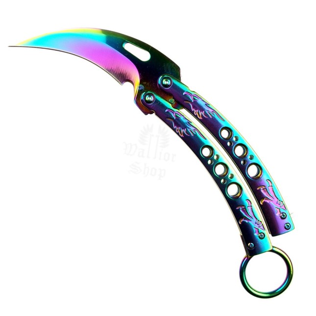 Nóż motylek rainbow Karambit N-499B orzeł