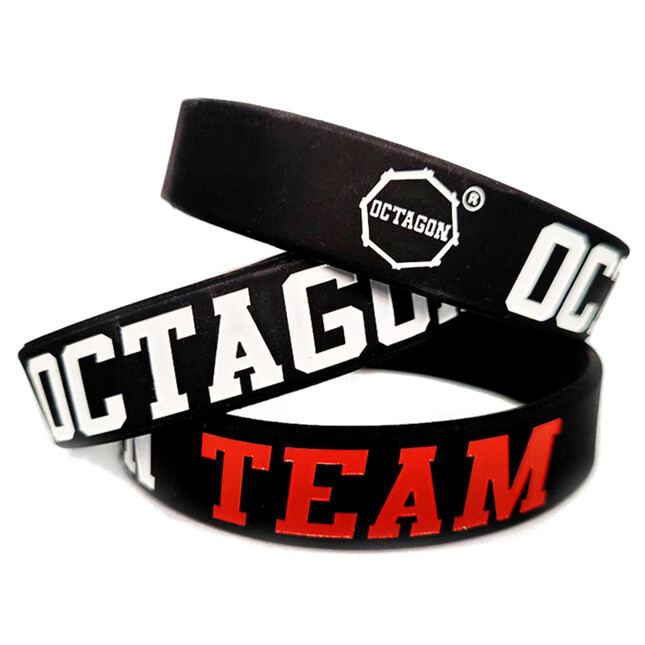 Bransoletka na rękę Octagon Team czarna