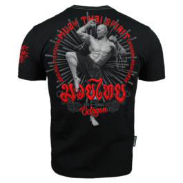 Koszulka Octagon Muay Thai Spirit Czarna