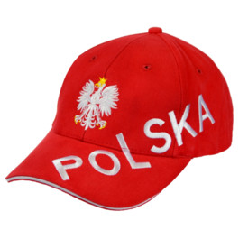 Czapka Z Daszkiem Polska Czerwona