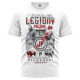 Koszulka Public Enemy Legiony Polskie Józef Piłsudski Biała