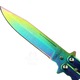 Nóż motylek Rainbow XXL N-495B