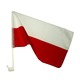 Flaga Polski na samochód 2 sztuki