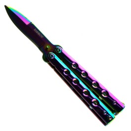 Nóż Motylek Albainox Rainbow N-490